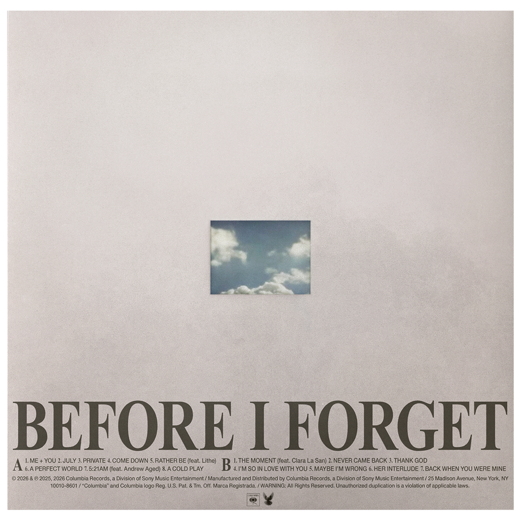 BEFORE I FORGET SIGNED EXCLUSIVE VINYL